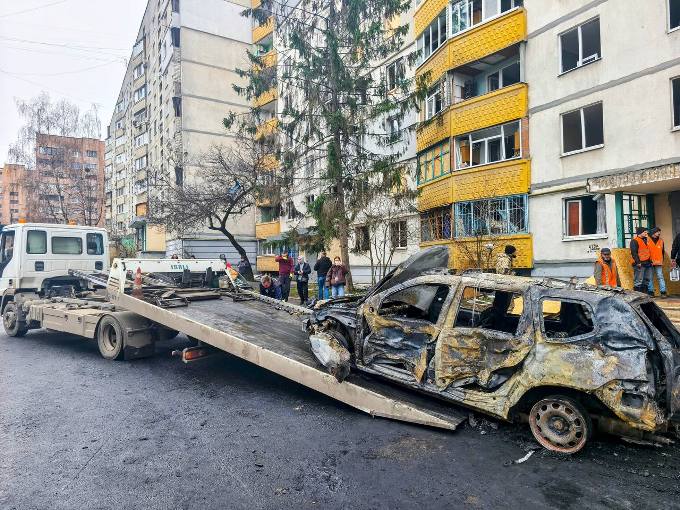 в ніч на 19 листопада російські війська здійснили масовану атаку по Харкову