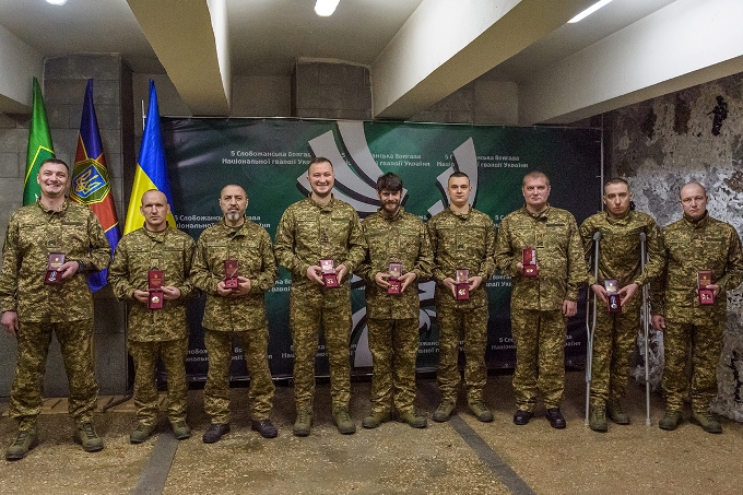 Бійців бригади «Скіф» НГУ нагородили під час робочого візиту командування