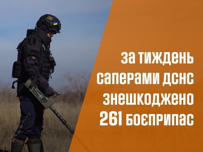 Новини Харкова: сапери ДСНС знищили 261 боєприпас за тиждень