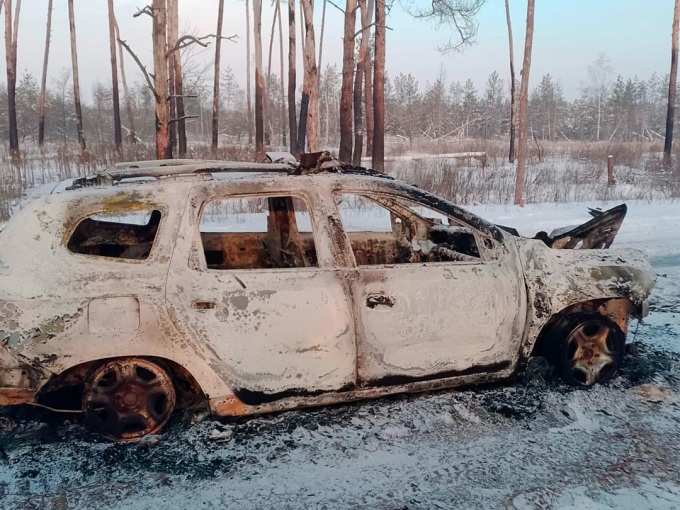 Новини Харкова: Дрон знищив поліцейську автівку