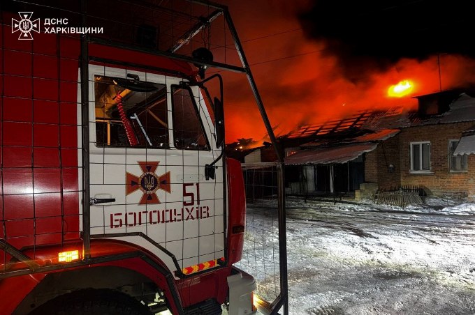 Новини Харкова: пожежа у будинку в Богодухові