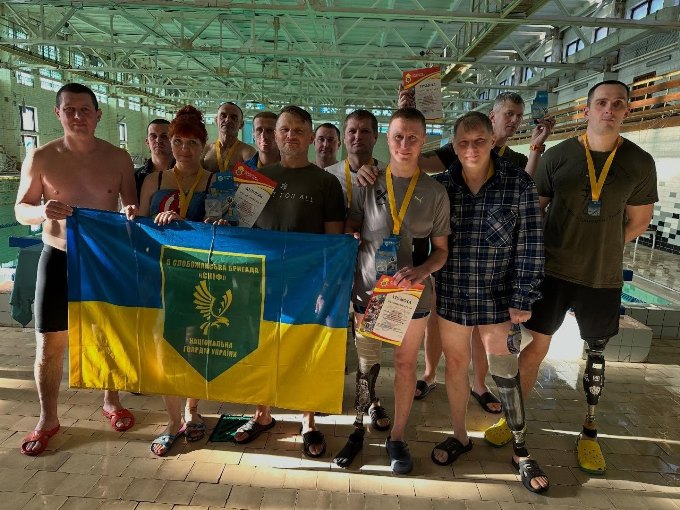 Слобожанські «Скіфи» стали чемпіонами з плавання серед гвардійців Сходу України