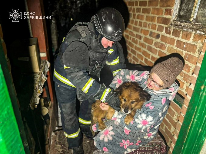 Новини Харкова: песика врятували під час пожежі