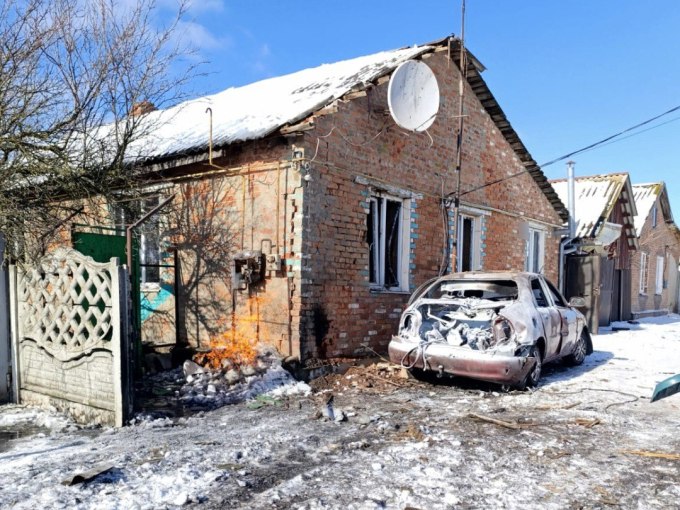 наслідки обстрілу золочева