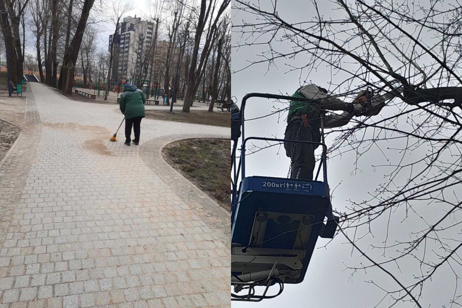Впорядковують парки та сквери в усіх районах міста комунальники: Новини Харкова