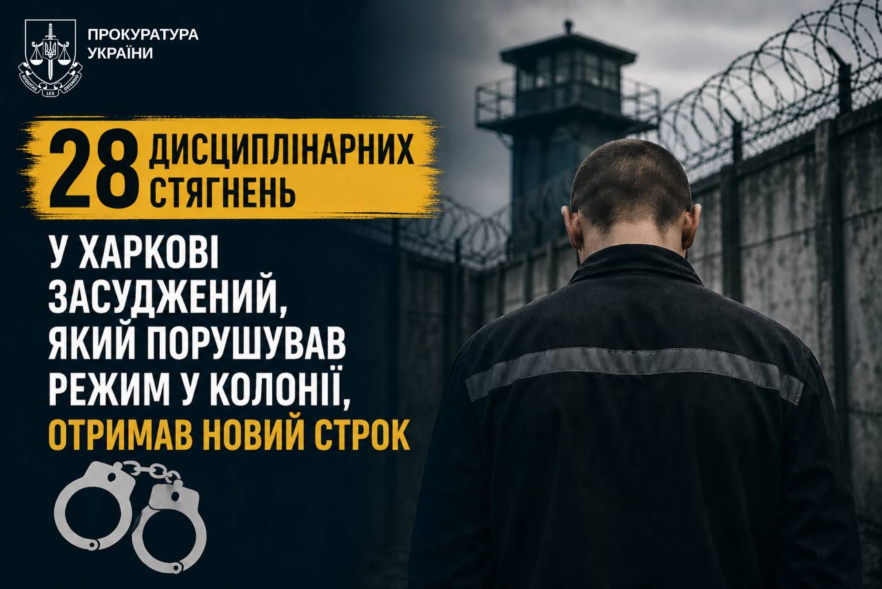 Отримав новий строк за бунт у колонії засуджений: Новини Харкова