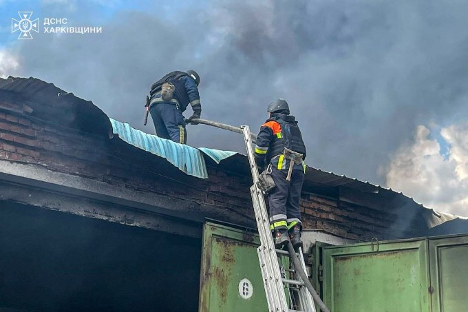 Новини Харкова: Пожежа після атаки БпЛА по Чугуєву
