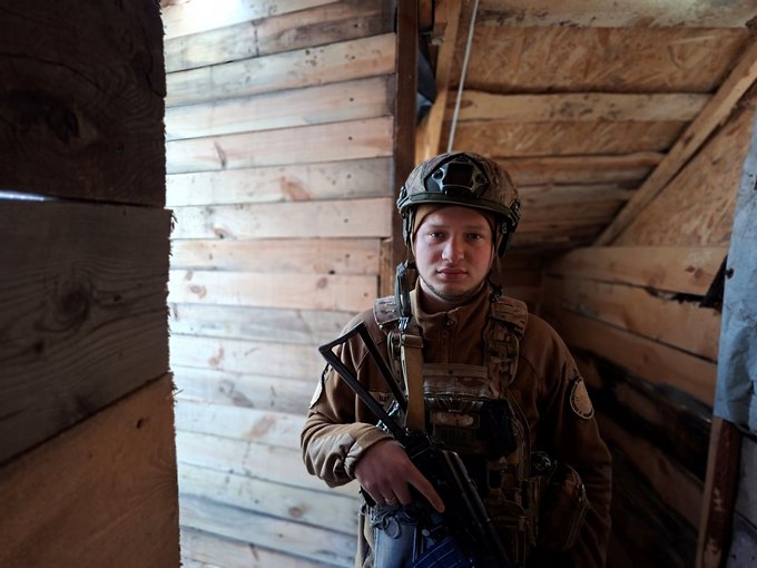 Гвардієць «Скіфів» із позивним «Шрам» 
