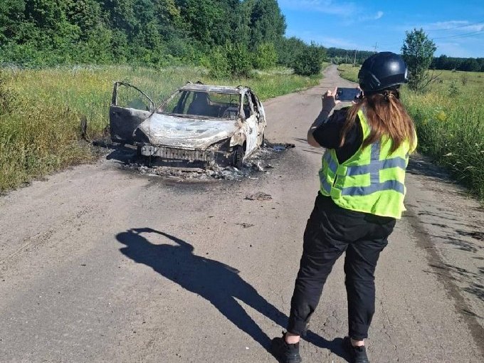 Новини Харкова: FPV-дрон атакував авто на Харківщині