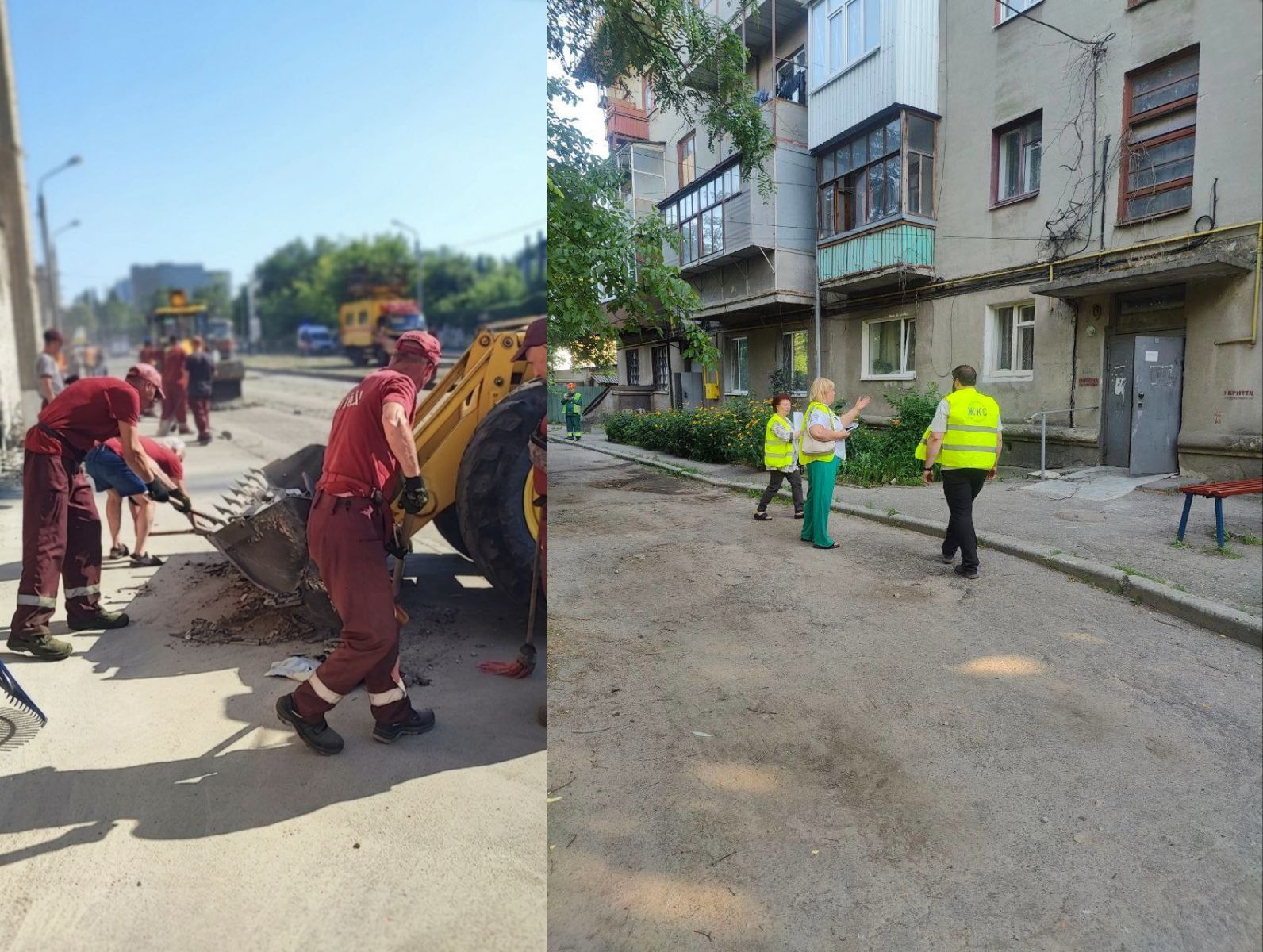 Ліквідують наслідки кривавого авіаудару та консультують містян у Холодногірському районі комунальники: Новини Харкова