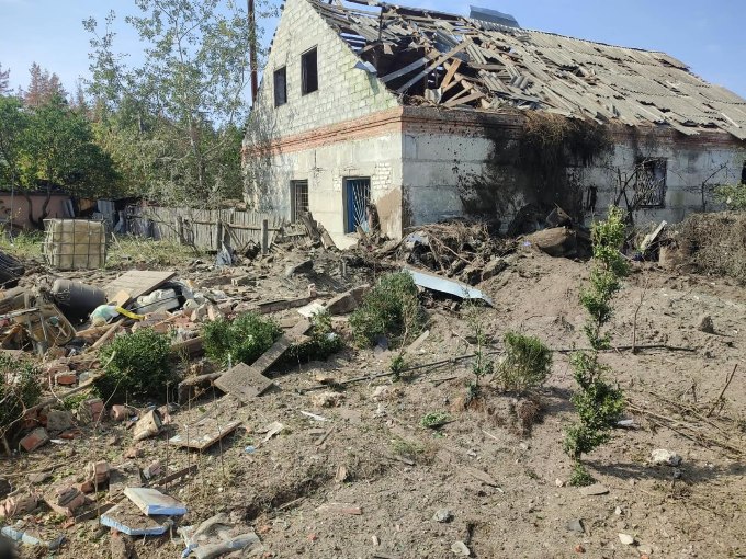 наслідки обстрілів ізюмського району на харківщині