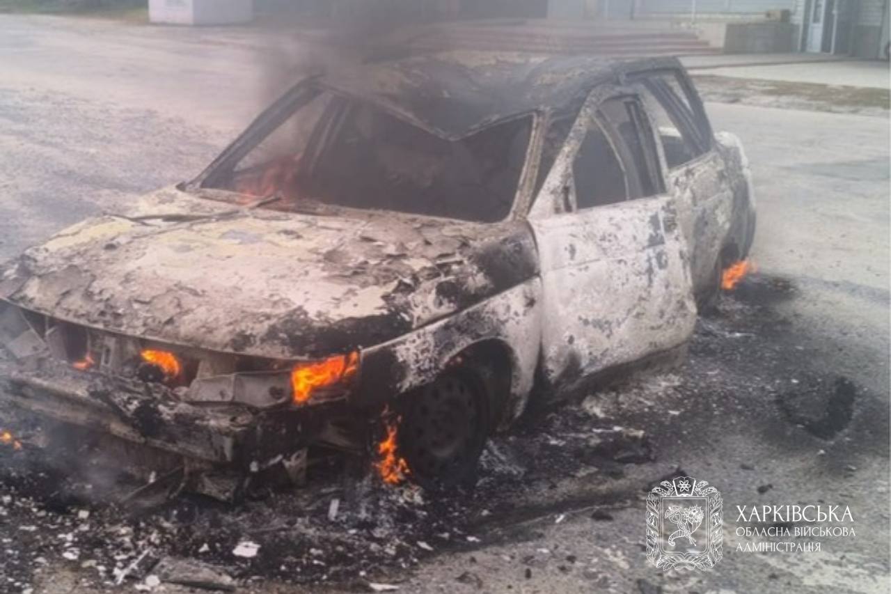 Атакував цивільну автівку російський дрон, є поранені: Новини Харкова